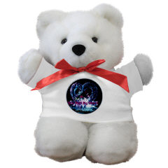 Teddy bear gift with ice sculpture picture